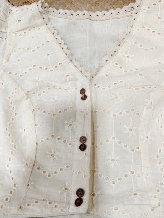 Rasika Hakoba Puff Sleeve Blouse Aadya's Fashion Blings