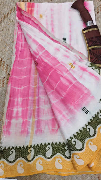 Chandrika Shibori Handloom Saree Aadya's Fashion Blings