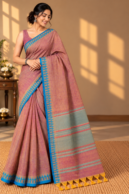 Alpana Handwoven Saree Aadya's Fashion Blings