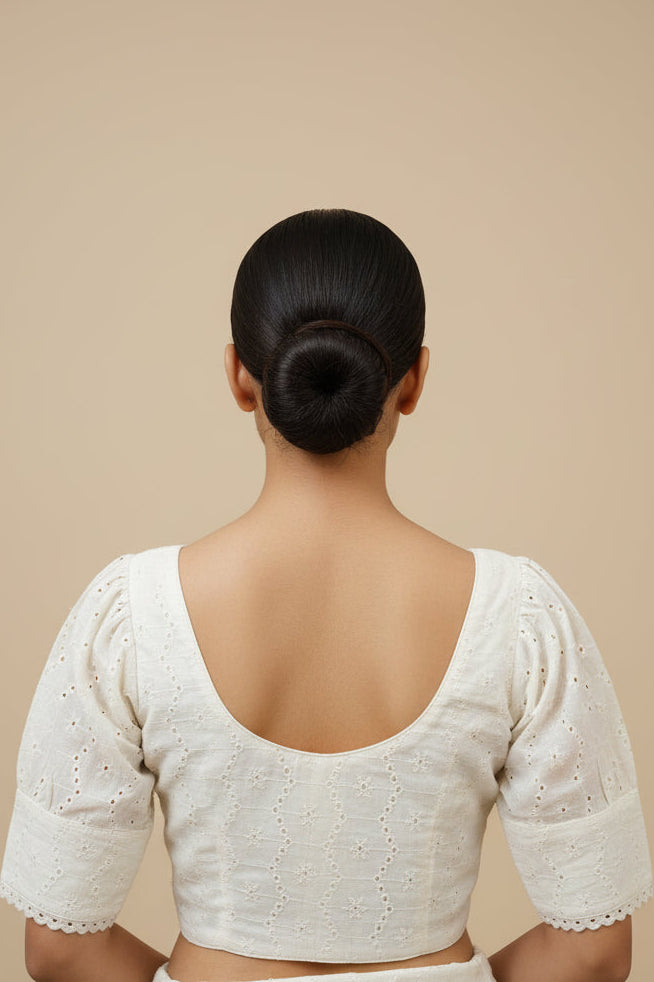 Rasika Hakoba Puff Sleeve Blouse Aadya's Fashion Blings