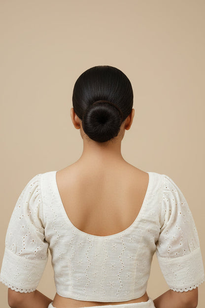 Rasika Hakoba Puff Sleeve Blouse Aadya's Fashion Blings