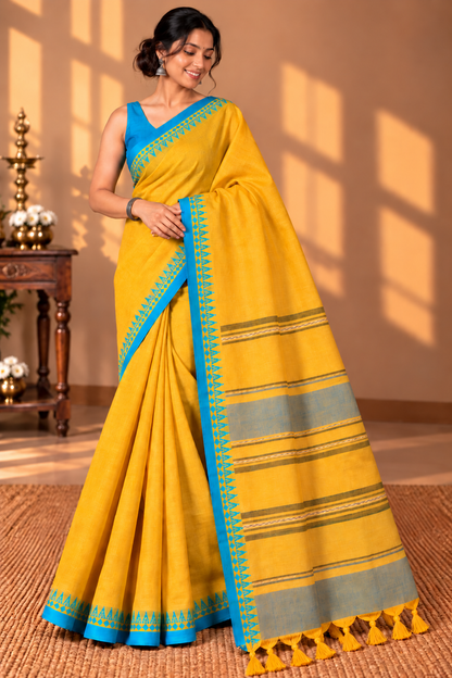 Ameeya Handwoven Saree Aadya's Fashion Blings
