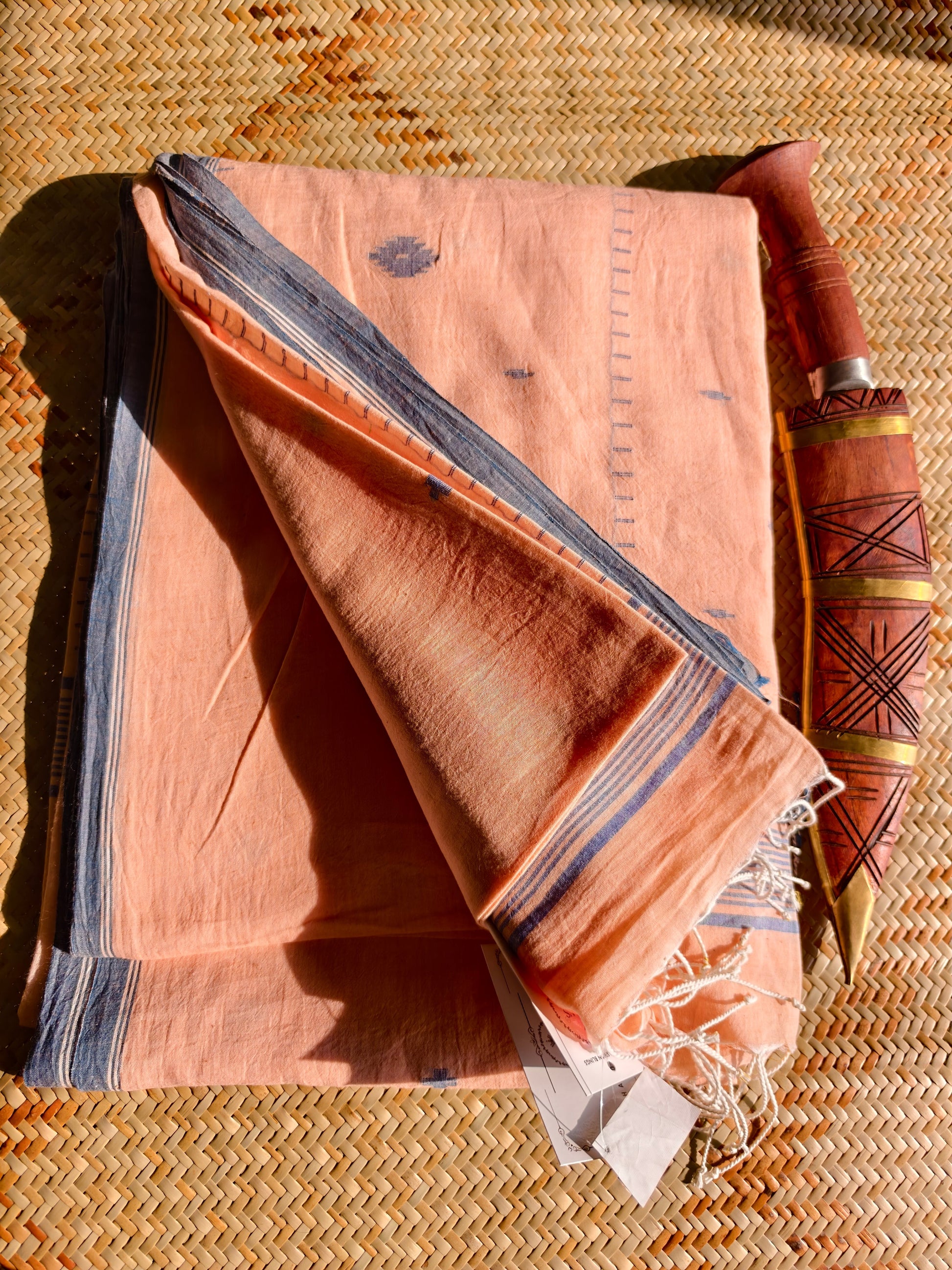 Meenakshi Handspun Handwoven Jamdani Aadya's Fashion Blings
