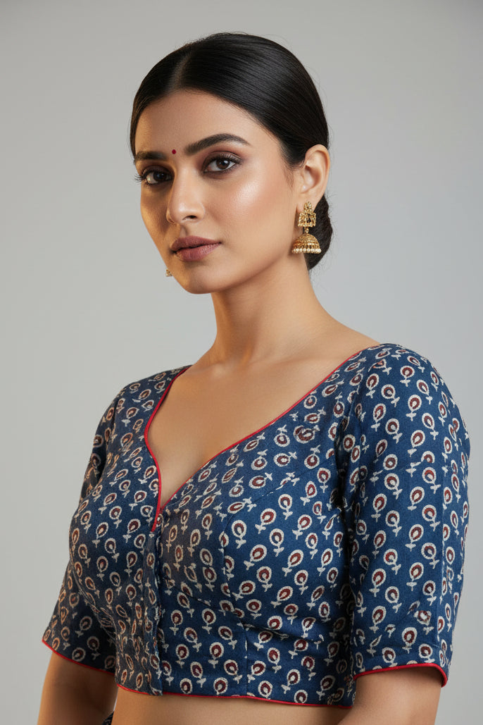 Nihira Mondal Silk Blouse Aadya's Fashion Blings