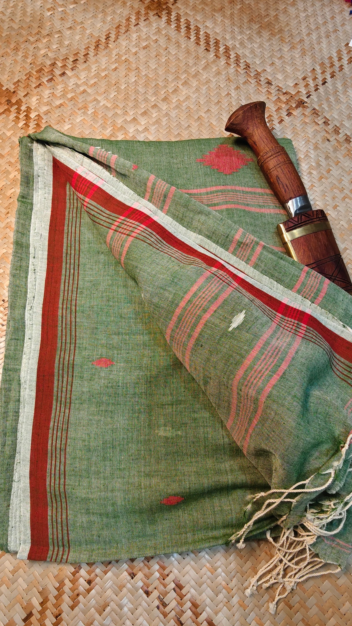 Aashna Handspun Handwoven Jamdani Aadya's Fashion Blings