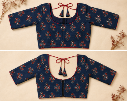 Sakashi Kalamkari Blouse Aadya's Fashion Blings