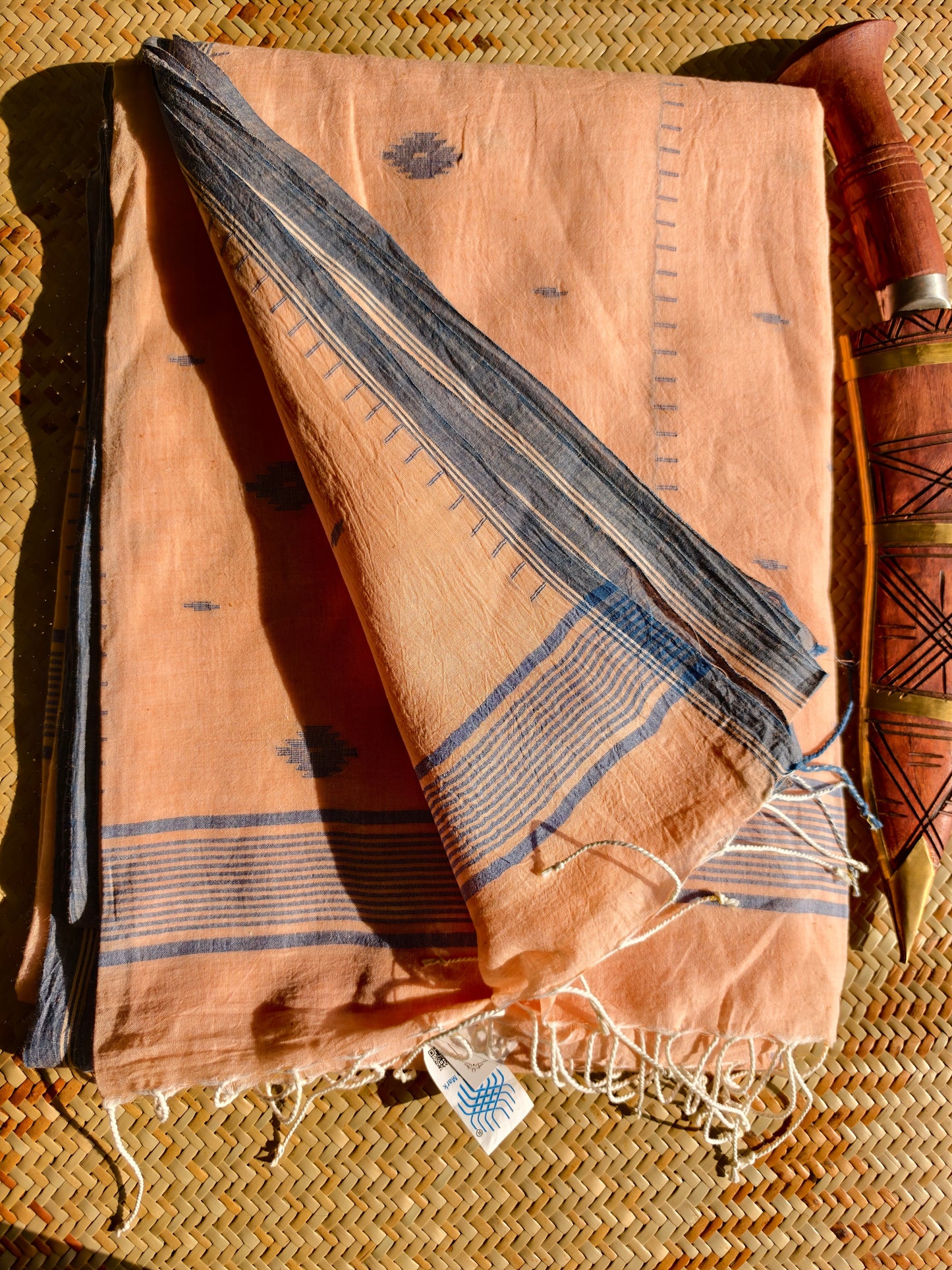 Meenakshi Handspun Handwoven Jamdani Aadya's Fashion Blings