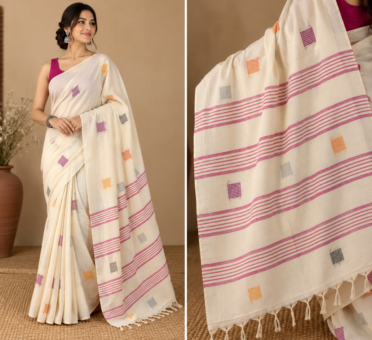 Gaurimala Handwoven Saree Aadya's Fashion Blings