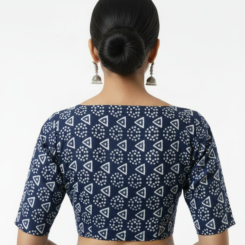 Ritika Indigo Blouse Aadya's Fashion Blings
