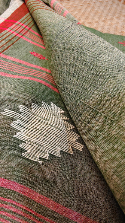 Aashna Handspun Handwoven Jamdani Aadya's Fashion Blings