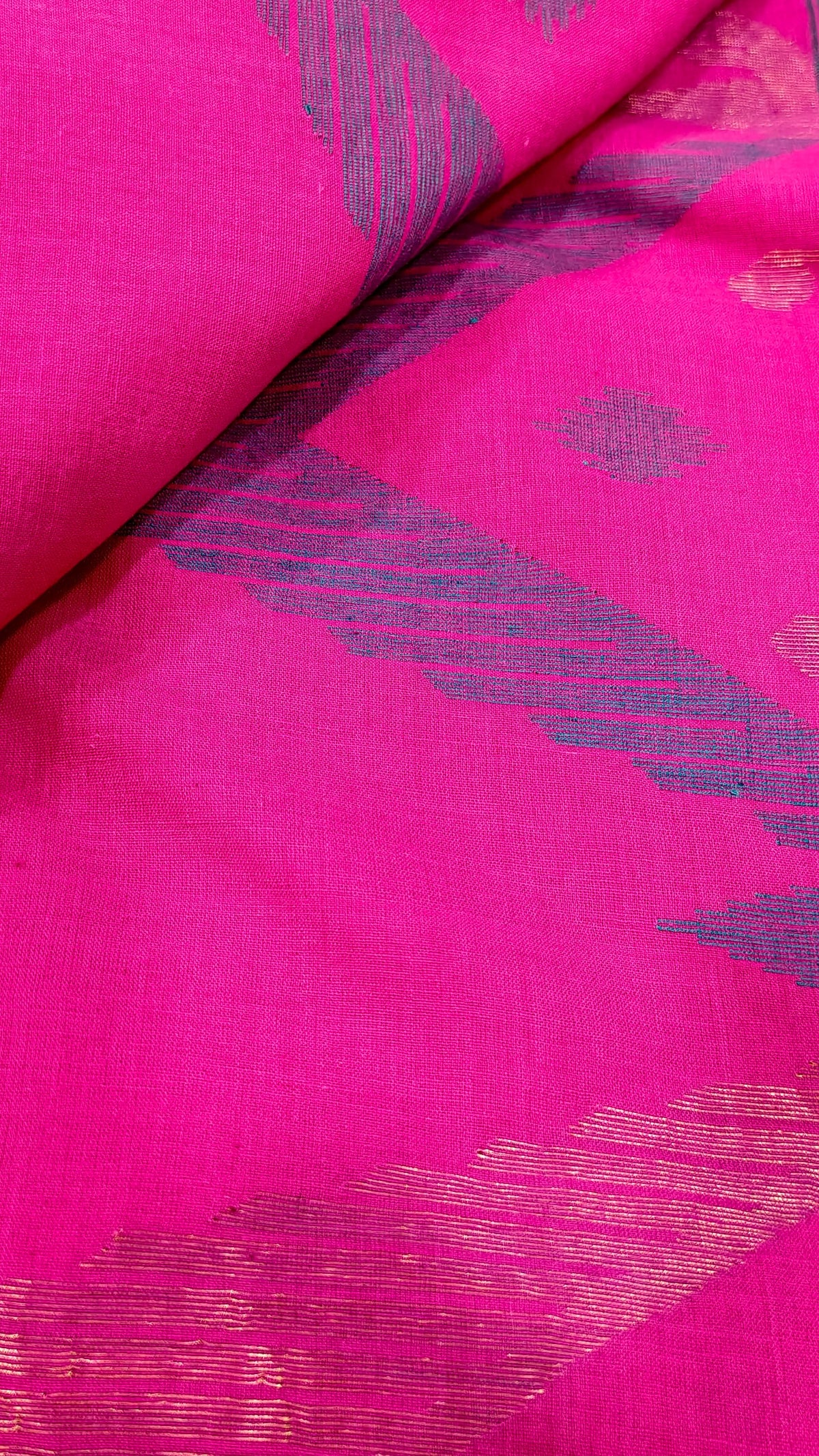 Nirmala Pink Handwoven Jamdani Aadya's Fashion Blings