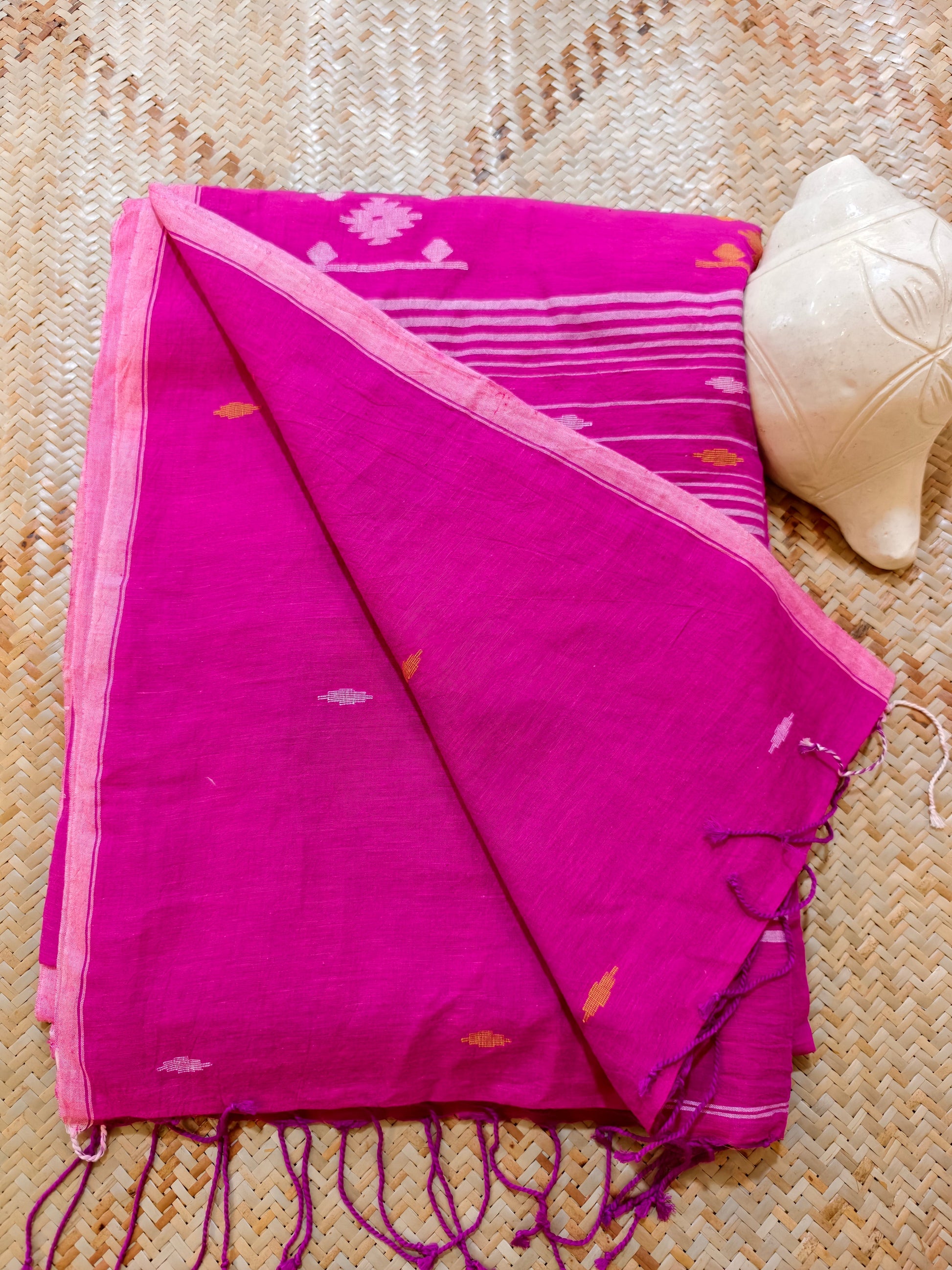 Hridika Handspun Handwoven Jamdani Aadya's Fashion Blings