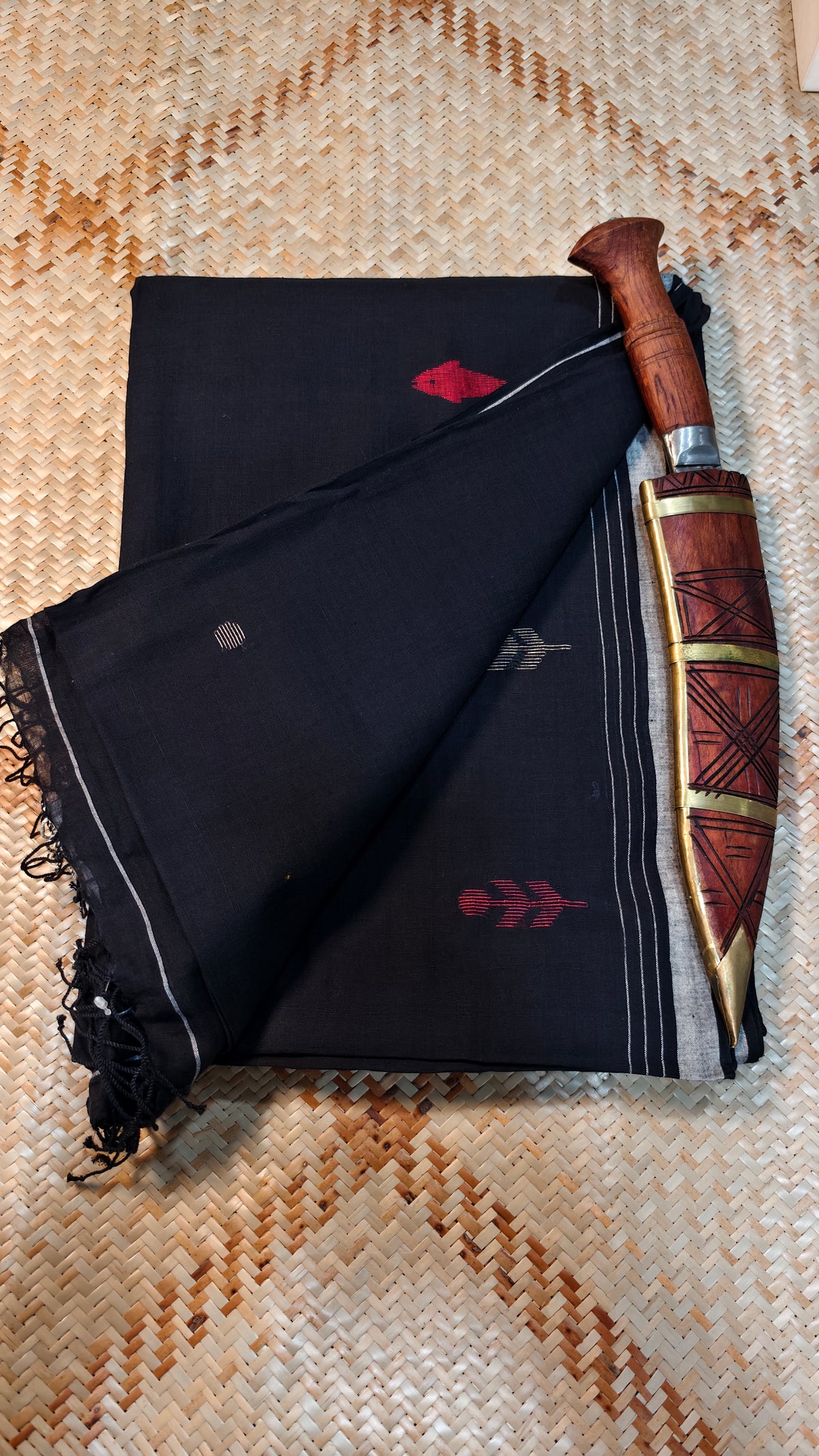 Agnishikha Handspun Handwoven Jamdani Aadya's Fashion Blings