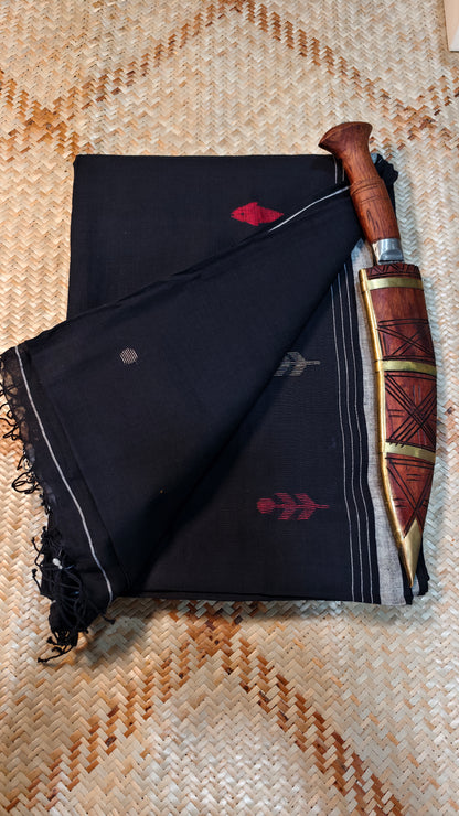 Agnishikha Handspun Handwoven Jamdani Aadya's Fashion Blings