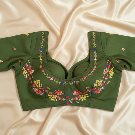 Black Hand Embroidery Blouse Aadya's Fashion Blings