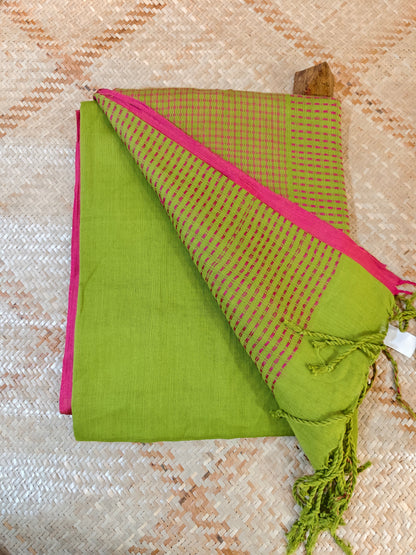 Handwoven Cotton Saree Aadya's Fashion Blings